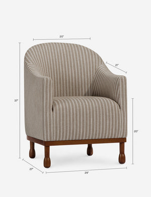 Gavin Accent Chair by Black Birch Homes x Co.House Designs : Toffee Velvet