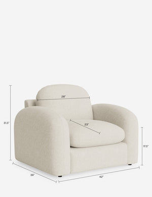 Neve Accent Chair by Aimee Song : Brown Luxe Boucle