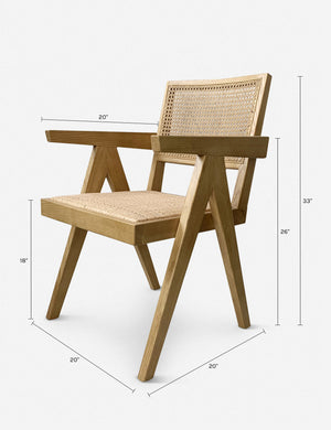 Topher Dining Chair (Set of 2) : Natural