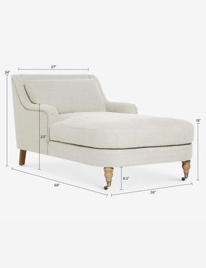 Rivington Chaise by Ginny Macdonald : Taupe Boucle