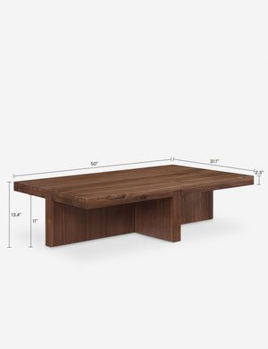 Zadie Coffee Table : Walnut