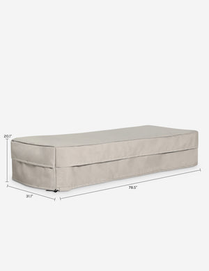 Bassano Chaise Outdoor Furniture Cover : Tan