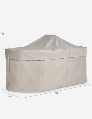 Peggy Oval Dining Table Outdoor Furniture Cover : Tan