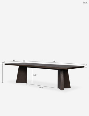Hallen Dining Table : Brown / 96