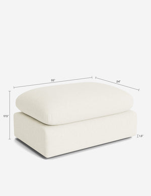 Neve Ottoman by Aimee Song : Brown Luxe Boucle
