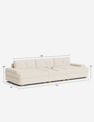 Hill Modular Sofa : Creme Luxe Boucle
