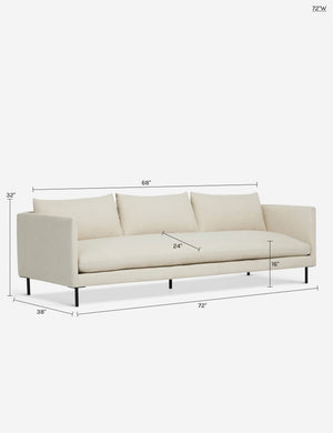 Alaya Sofa : White / 72