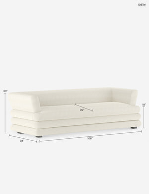 Babs Sofa by Sarah Sherman Samuel : Brown Boucle / 108