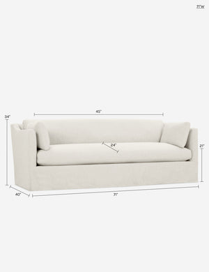 Open Box: Fabienne Slipcover Sofa, Natural