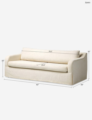 Fielder Slipcover Sleeper Sofa : Coffee / Queen