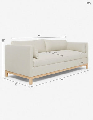 Hollingworth Sofa by Ginny Macdonald : Tobacco Performance Striated Velvet / 84