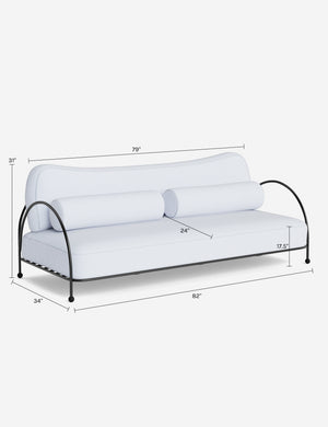 Lanata Outdoor Sofa : Green Stripe