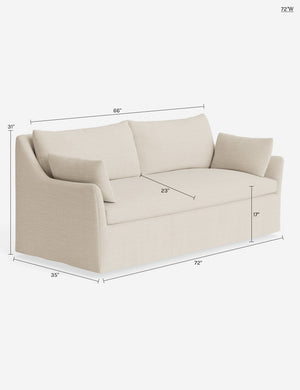 Portola Slipcover Sofa : Balsam Classic Velvet / 72