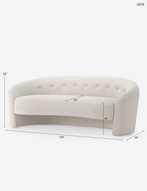 The Button Sofa by Button Atelier x Co.House Designs : Honey Porto Velvet / 84