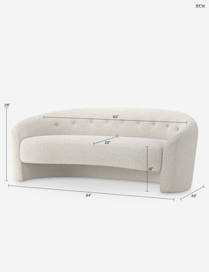 The Button Sofa by Button Atelier x Co.House Designs : Honey Porto Velvet / 84
