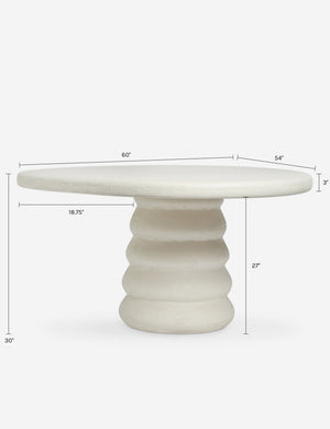 Hannu Indoor / Outdoor Round Dining Table by Aimee Song : Ivory