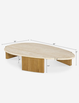 Rayan Coffee Table : Travertine