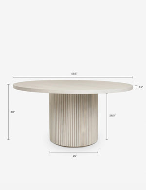 Rutherford Round Dining Table : Natural Oak
