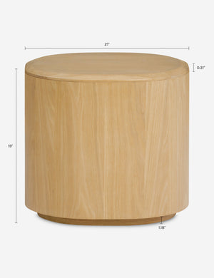Wenna Round Side Table : Natural