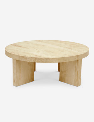 Kearns Round Burl Wood Coffee Table