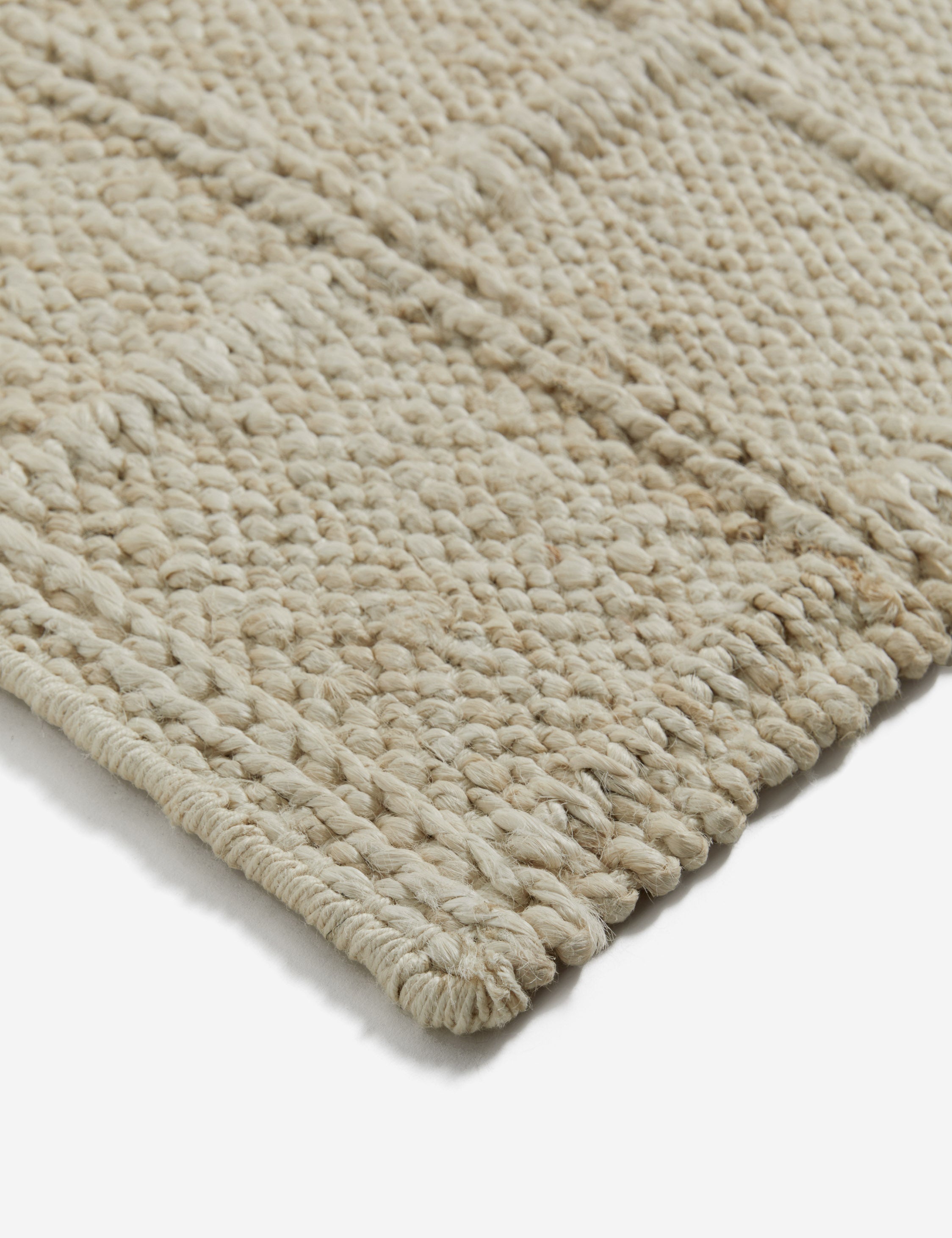 Harper Jute Rug Swatch  by Jake Arnold, Ivory
