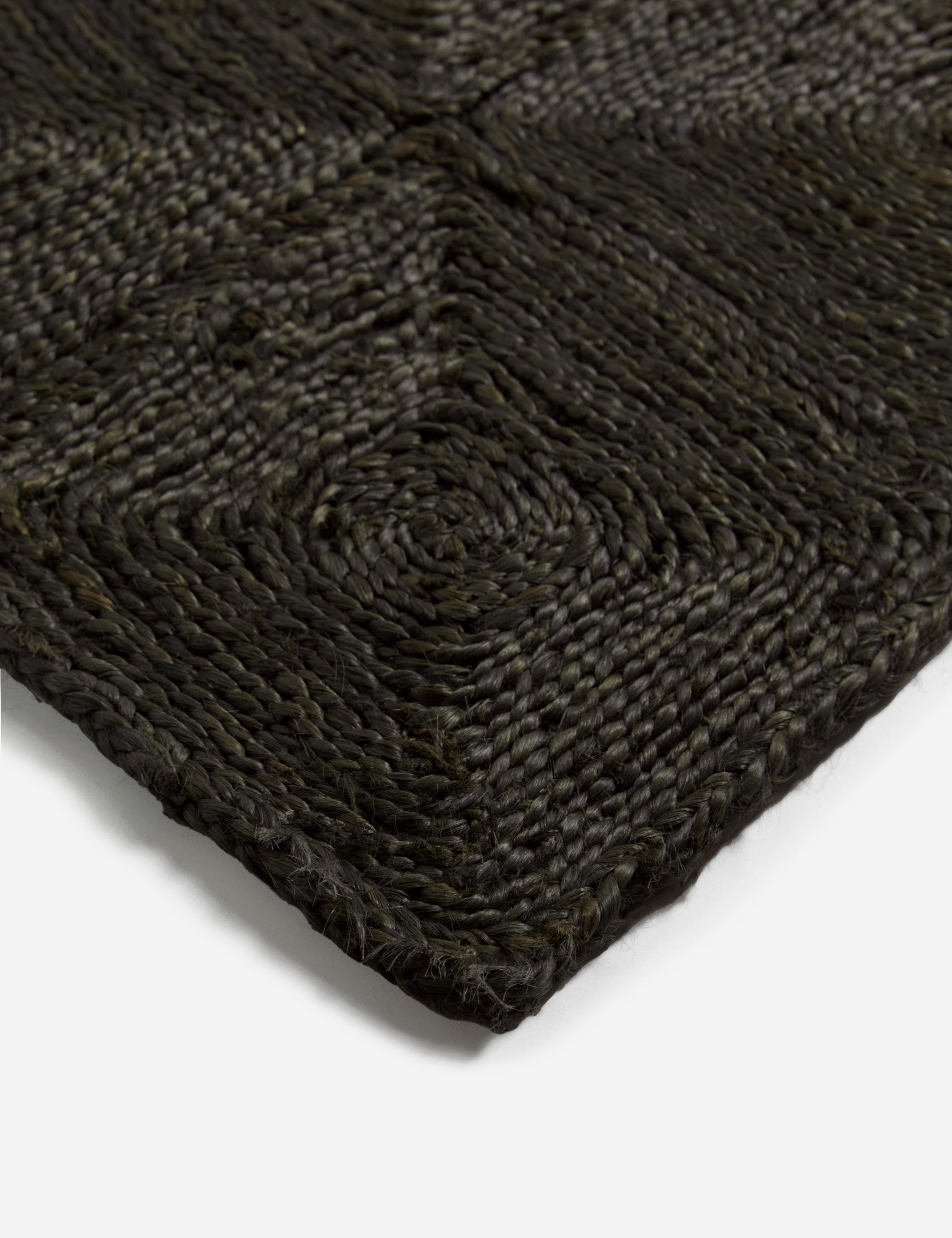 Havenhurst Handmade Jute Rug Swatch by Jake Arnold, Washed Black
