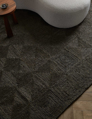 Havenhurst Handmade Jute Rug Swatch by Jake Arnold, Washed Black