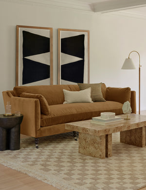 Fabienne Sofa : Talc Performance Linen / 90
