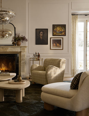 Baird Accent Chair : Talc Linen