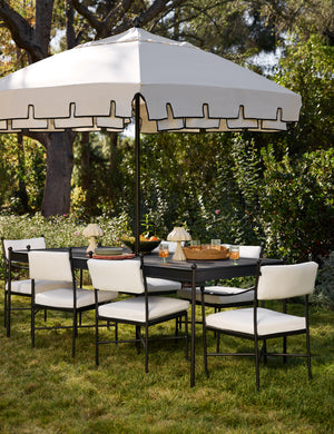 Leni Outdoor Dining Arm Chair : Oat Sunbrella Play