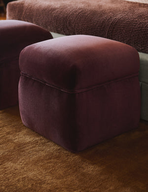 Yumi Stool : Ivory Modern Boucle