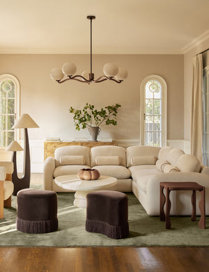 Neve Corner Sectional Sofa by Aimee Song : Natural Colourwash Performance Weave / 127