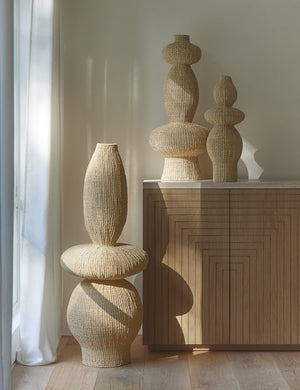 Lilia Decorative Floor Vase : Natural / Large