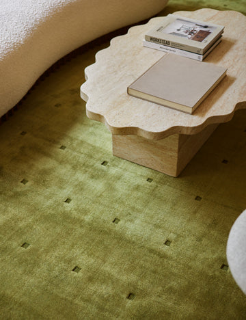 Nelio Hand-Loomed Viscose Rug Swatch by Sarah Sherman Samuel, Chartreuse
