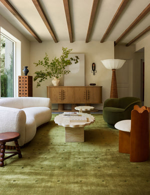Open Box: Billow Sofa, Ivory Boucle by Sarah Sherman Samuel