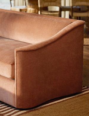 Greda Sofa by Élan Byrd : Apricot Mini Corduroy