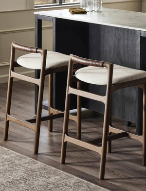 Open Box: Keeley Bar and Counter Stool, Brown Counter