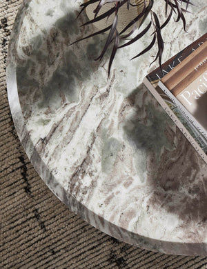 Open Box: Kapala Coffee Table, Taupe Marble Large