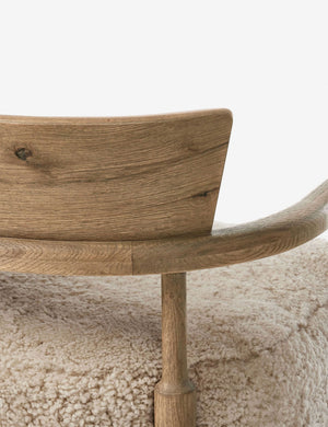Open Box: Bennett Accent Chair, Beige Shearling by Amber Lewis x Four Hands