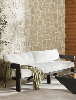 Kade Outdoor Metal Sofa : Ivory