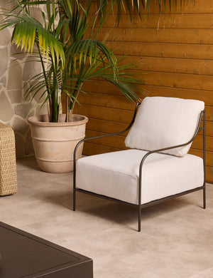 Riotta Outdoor Accent Chair : Cream