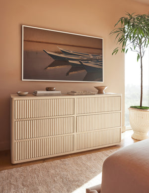 Rutherford 6 Drawer Dresser : White Wash
