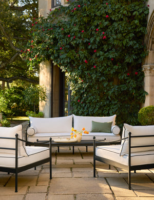 Leni Outdoor Accent Chair : Natural Stripe