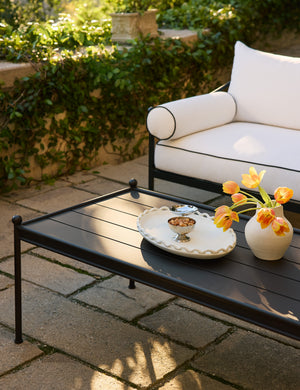 Open Box: Leni Outdoor Coffee Table, Black
