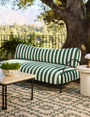 Lanata Outdoor Sofa : Green Stripe