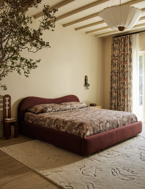 Gladys Platform Bed by Sarah Sherman Samuel : Ivory Basket Boucle / Full