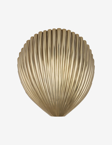 | Renoir brass shell-shaped sconce light