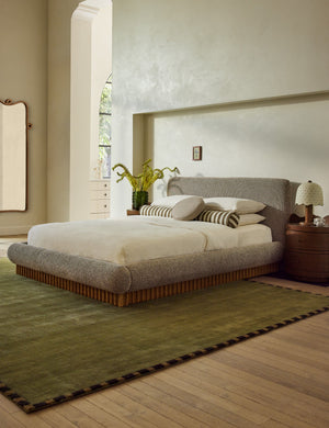 Rajaa Hand-Loomed Viscose Rug Swatch by Sarah Sherman Samuel, Dark Olive
