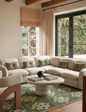 Neve Corner Sectional Sofa by Aimee Song : Natural Colourwash Performance Weave / 127