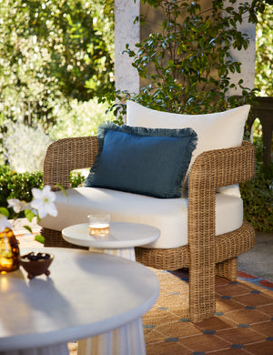 Bosmont Indoor / Outdoor Pillow : Coconut / Lumbar / Polyester